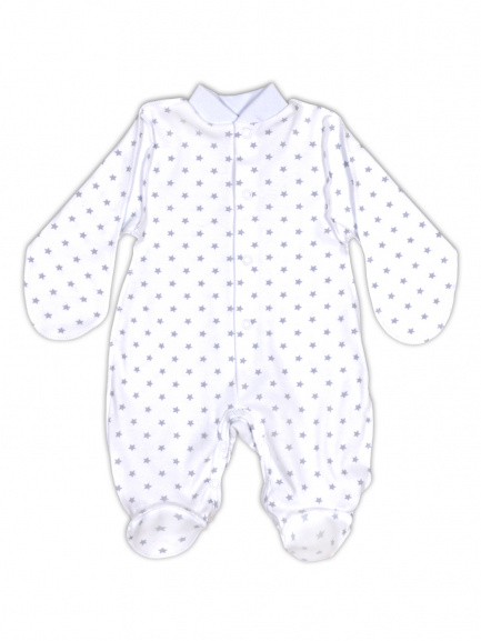 Комбинезон "Крошка" звезды/серый