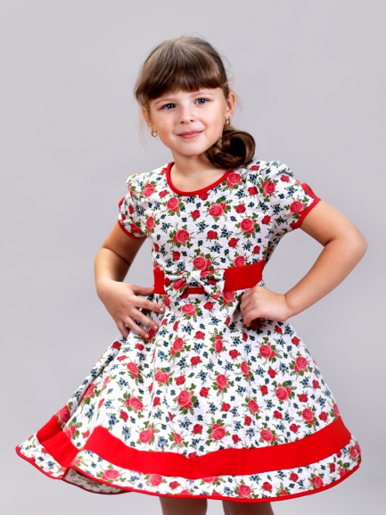 Платье летнее с коротким рукавом