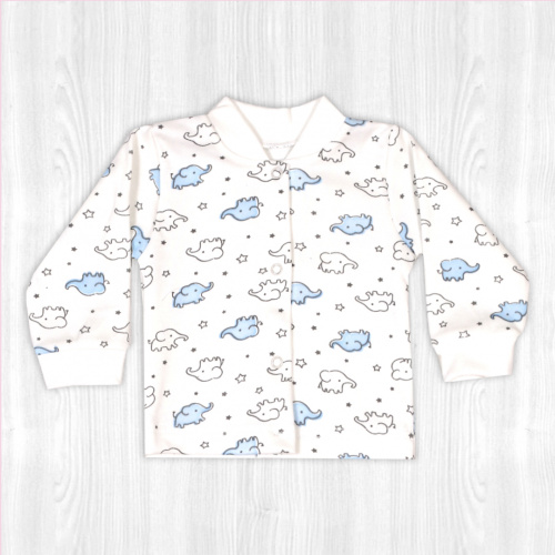 Кофта для новорожденного слоник/голубой