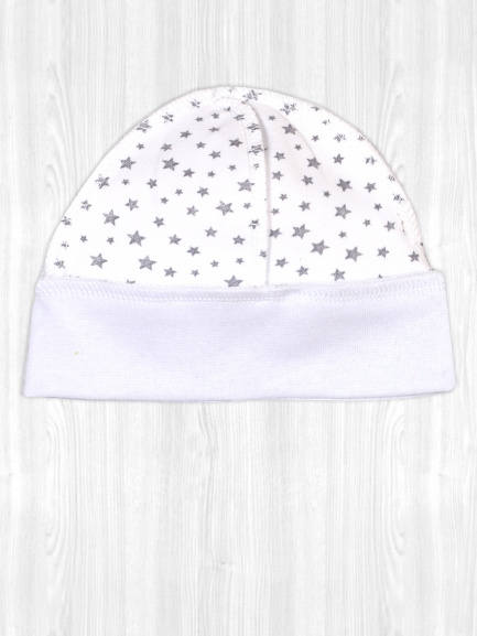 Шапочка детская "Крошка" интерлок звездочки/мелкие