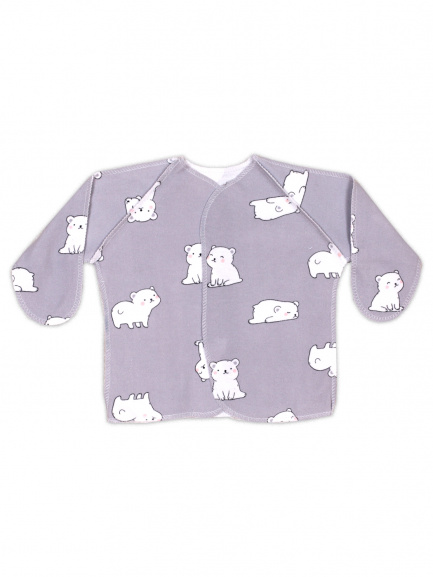 Распашонка о/з рук. на кнопках интерлок