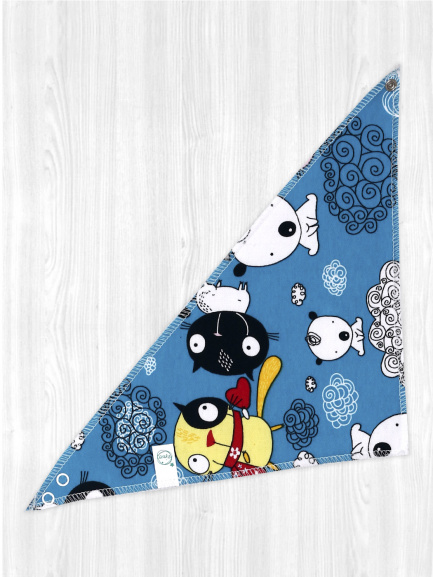 Нагрудник звери/изумруд