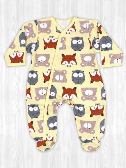 Комбинезон футер совы/лисы