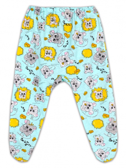 Ползунки детские на резинке мышки/ментол