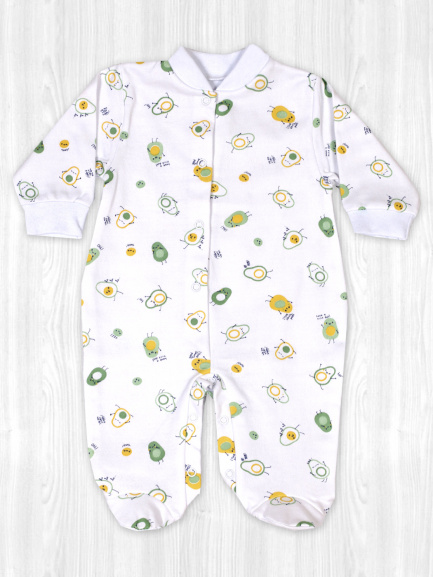 Комбинезон начес авокадики/зеленые