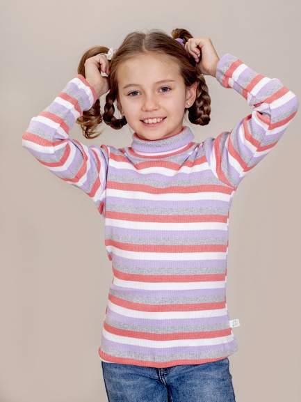 Водолазка (бадлон) сирень/коралл