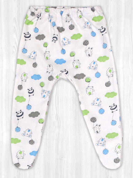 Ползунки на резинке коала/салат