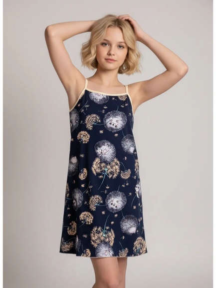 Ночная сорочка для девочки ежик/милый