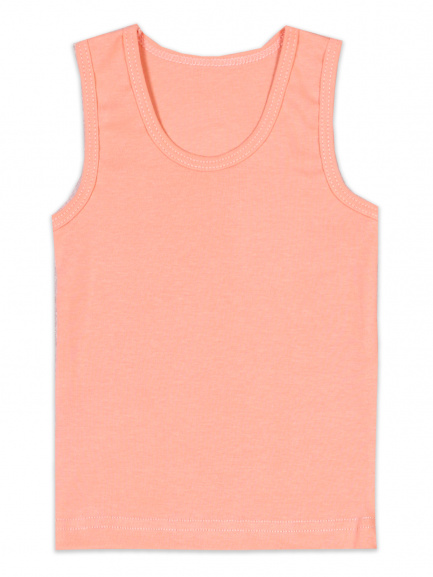 Майка для девочки персик-светлый