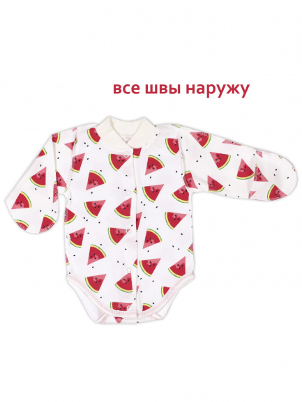 Боди для маловесных новорожденных Крошка дольки/арбуза