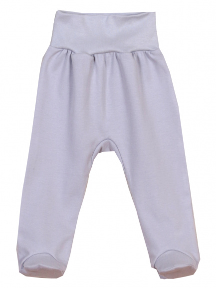 Ползунки на рибане однотон серые