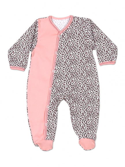 Комбинезон интерлок леопард