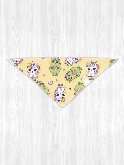 Нагрудник единорожки/желтый