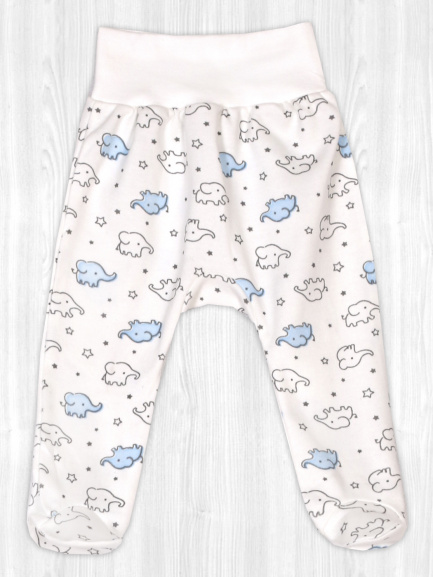 Ползунки на рибане слоник/голубой