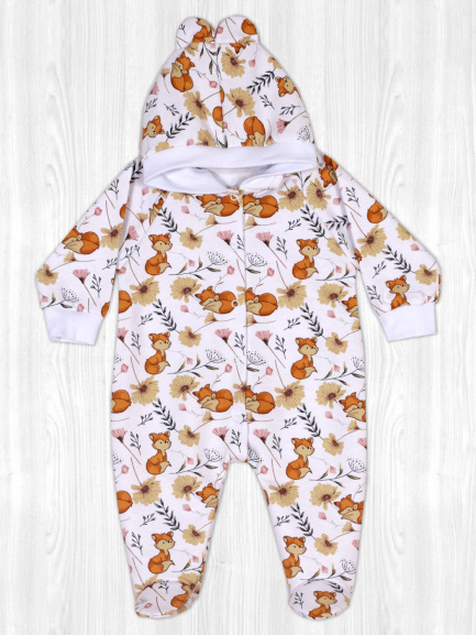 Комбинезон с ушками лисичка