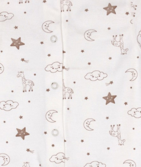 Боди для новорожденных жираф/коричневый