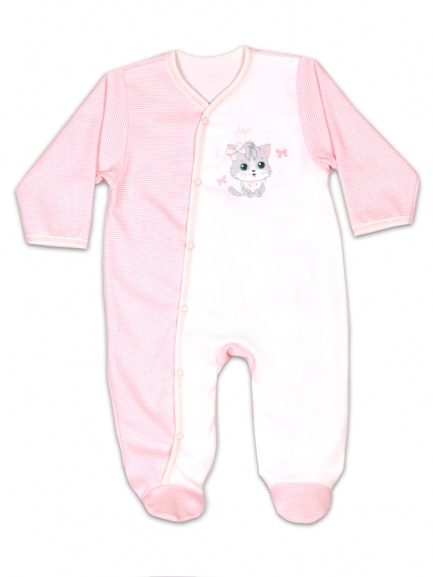 Комбинезон интерлок кошка/экрю