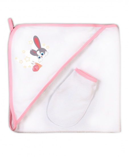 Пелёнка купальная с рукавичкой