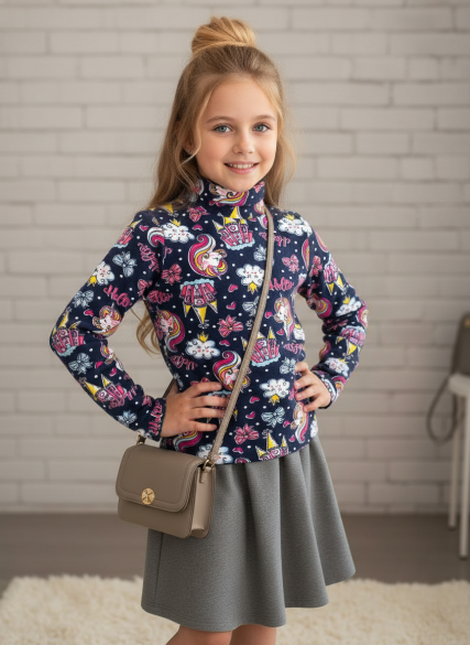 Водолазка (бадлон) дворец/синий