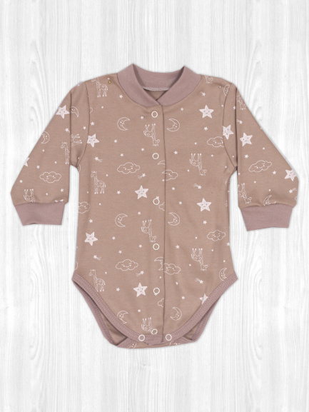 Боди для детей жираф/песочный