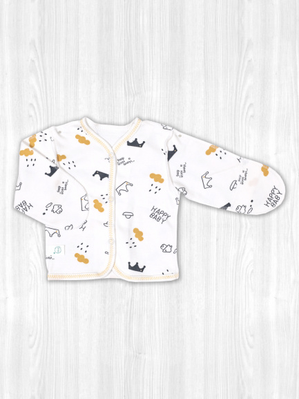 Кофта для новорожденного Крошка счастье/желтый