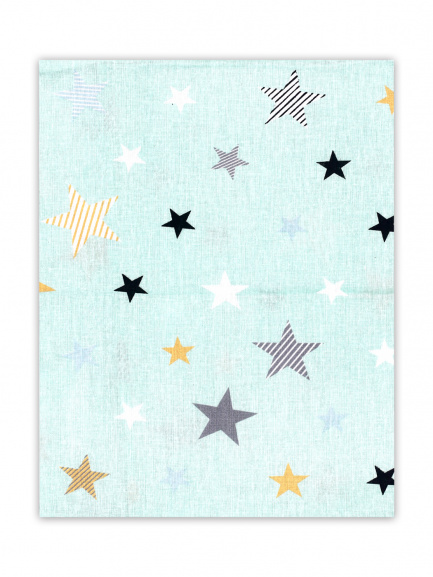 Наволочка 40*60см Н60 Звёзды/мятный