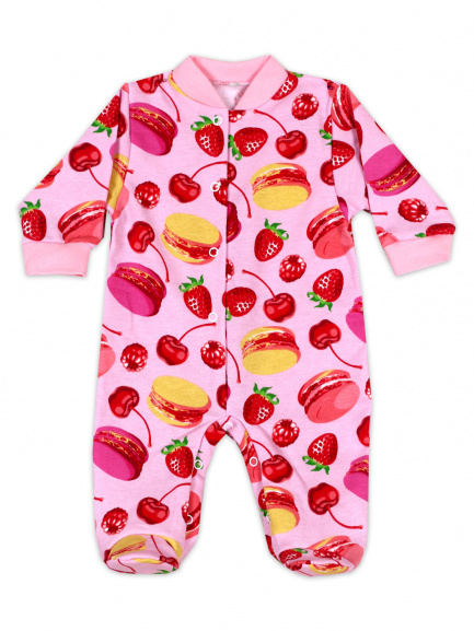 Комбинезон футер Вишня