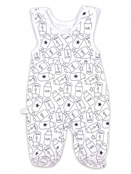 Ползунки детские на кнопках молоко