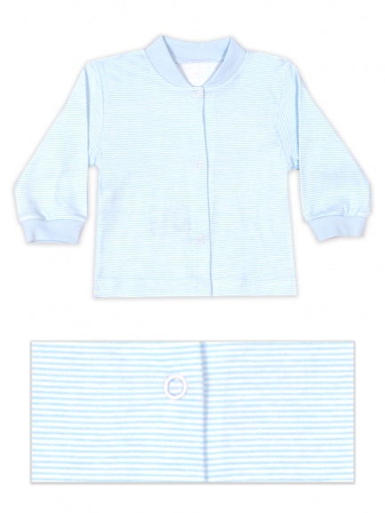Кофта для новорожденного голубой/полоска