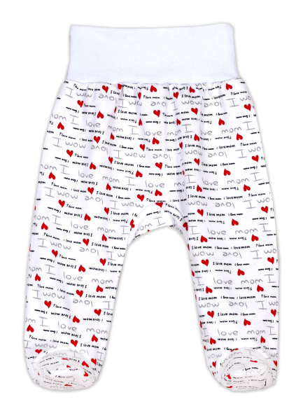 Ползунки на рибане люблю/маму