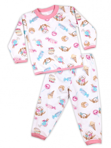 Пижама для девочек футер