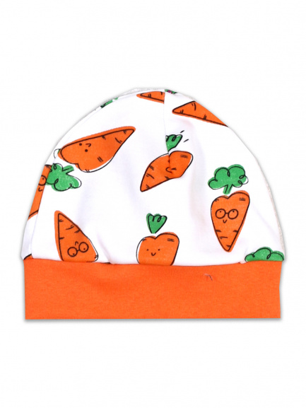 Шапочка детская морковь/оранж