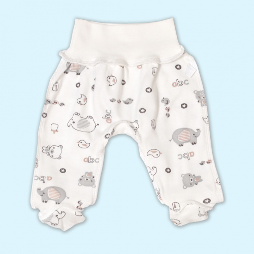 Ползунки детские Крошка на рибане алфавит