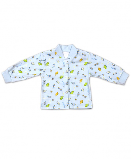 Кофта для новорожденного гном/голубой