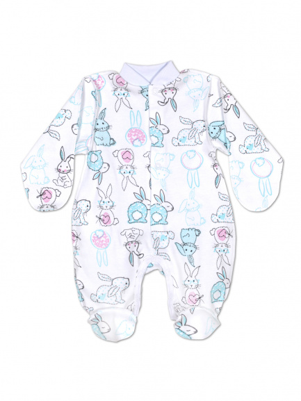 Комбинезон "Крошка" зайки/сердце