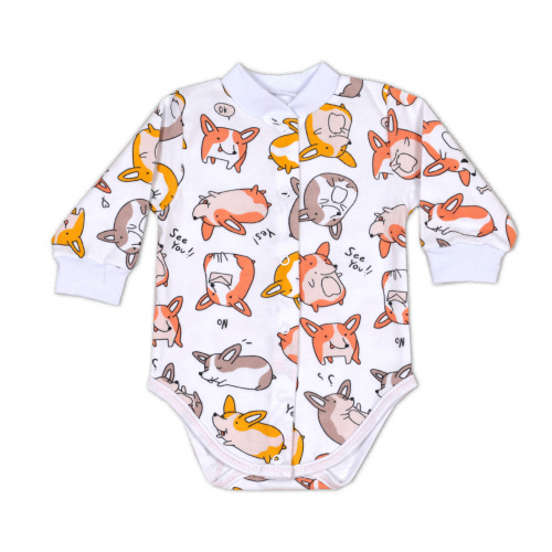 Боди для новорожденных корги