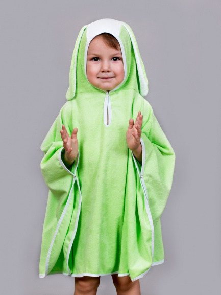 Пеленка-пончо "Зайка" фисташковый