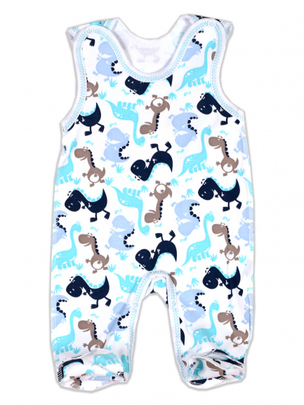 Ползунки детские Крошка дино/мята