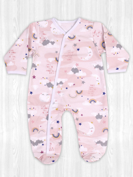 Комбинезон футер радуга/новая