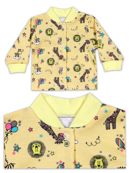 Кофта для новорожденного жираф/жёлтый