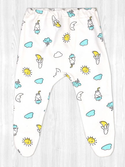 Ползунки на резинке солнце/милк