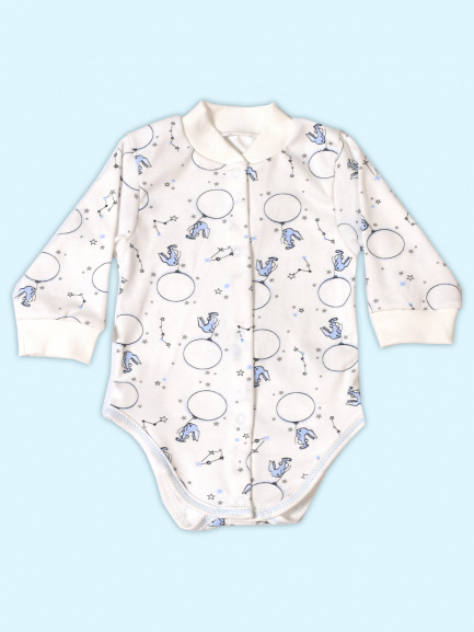 Боди для детей шарик/голубой