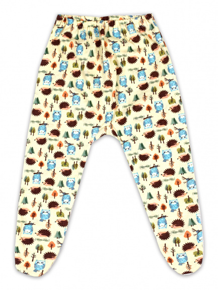 Ползунки детские на резинке ёжики