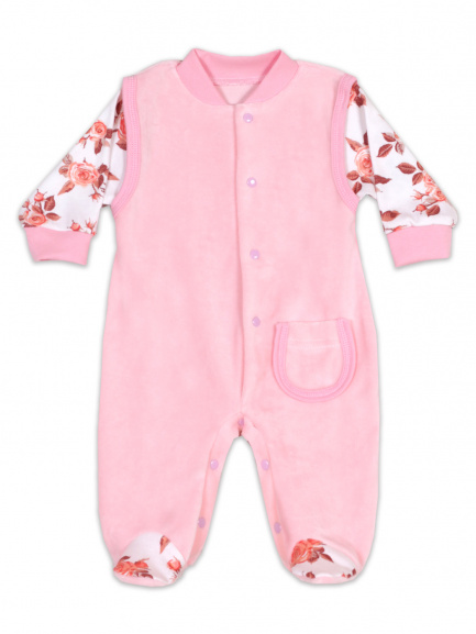 Комбинезон "Малыш" розовый/коралл