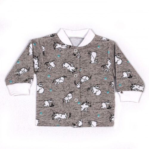 Кофта для новорожденного Зайка/серенький