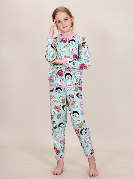 Пижама для детей сладости/розовый