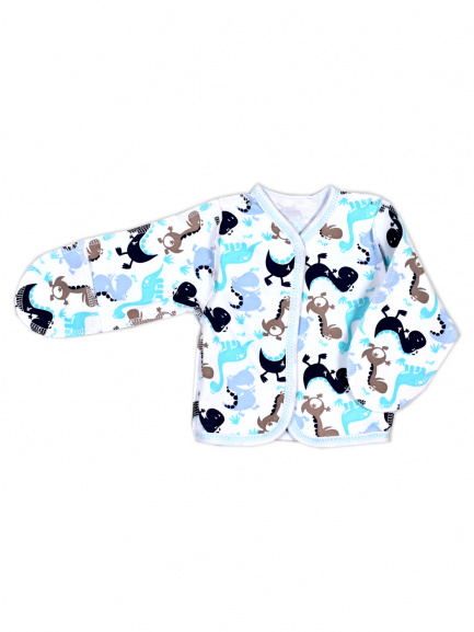 Кофта для новорожденного Крошка дино/мята