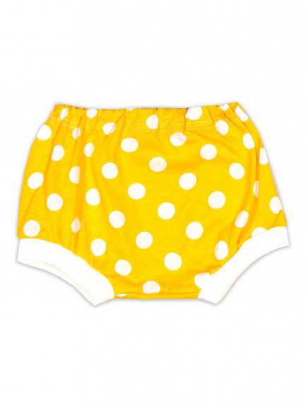 Трусы под подгузник горох/желтый