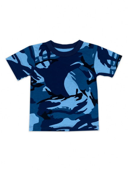 Футболка для мальчиков разводы/бирюзовый