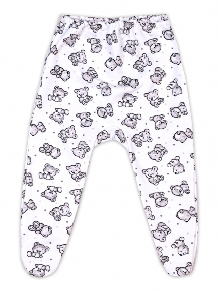 Ползунки для маленьких детей Мишки/серые